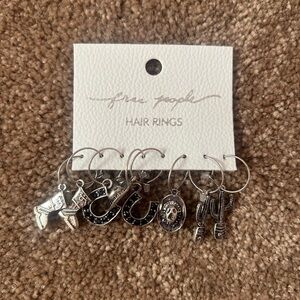 Free People Western Charm Silver Hair Rings